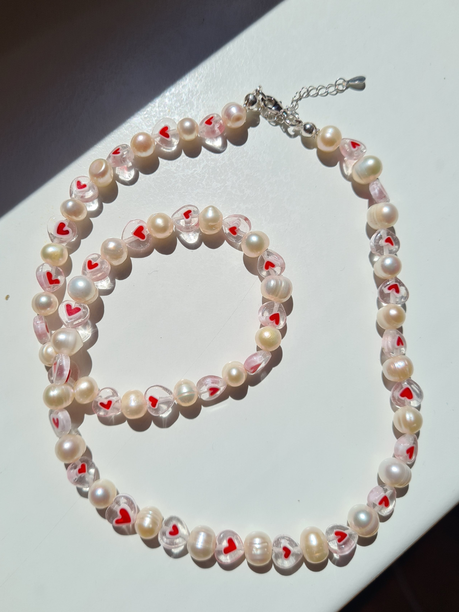 Kette "Heartbeads"
