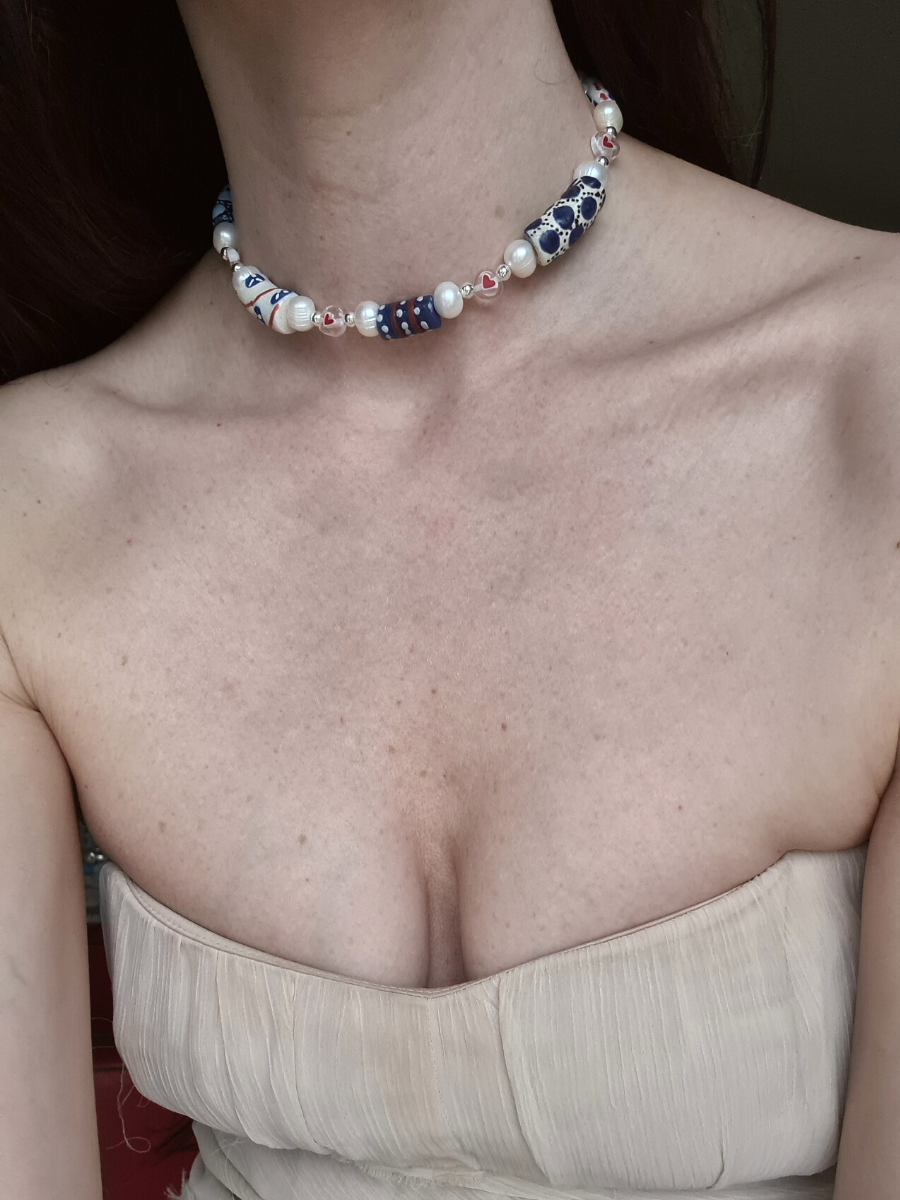 Choker "Denim"