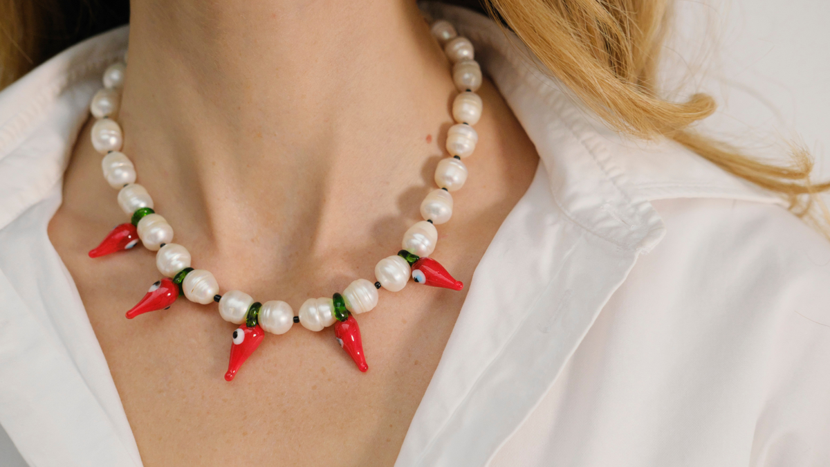 Schmuck mit Glasperlen