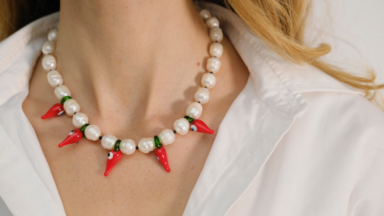 Schmuck mit Glasperlen