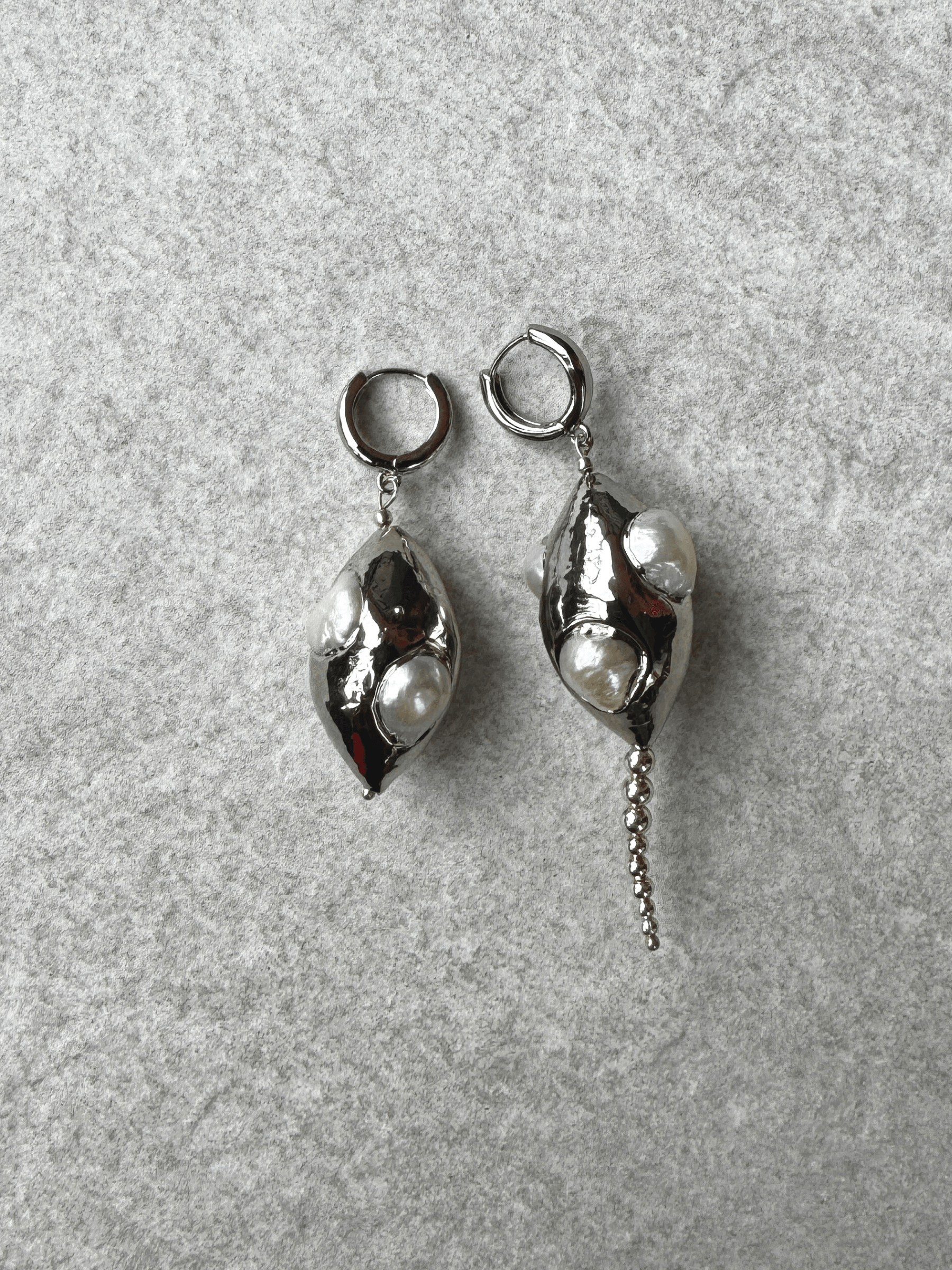 Silver Earrings from Frederik Sue, Platinum Drop 1. and 2.0