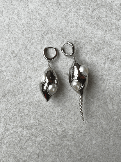 Silver Earrings from Frederik Sue, Platinum Drop 1. and 2.0