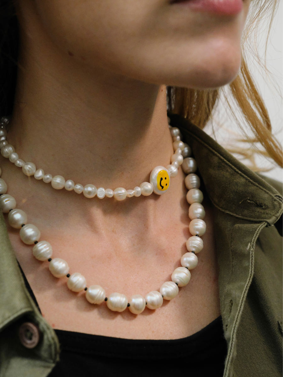 Pearl Necklace "Smiley"