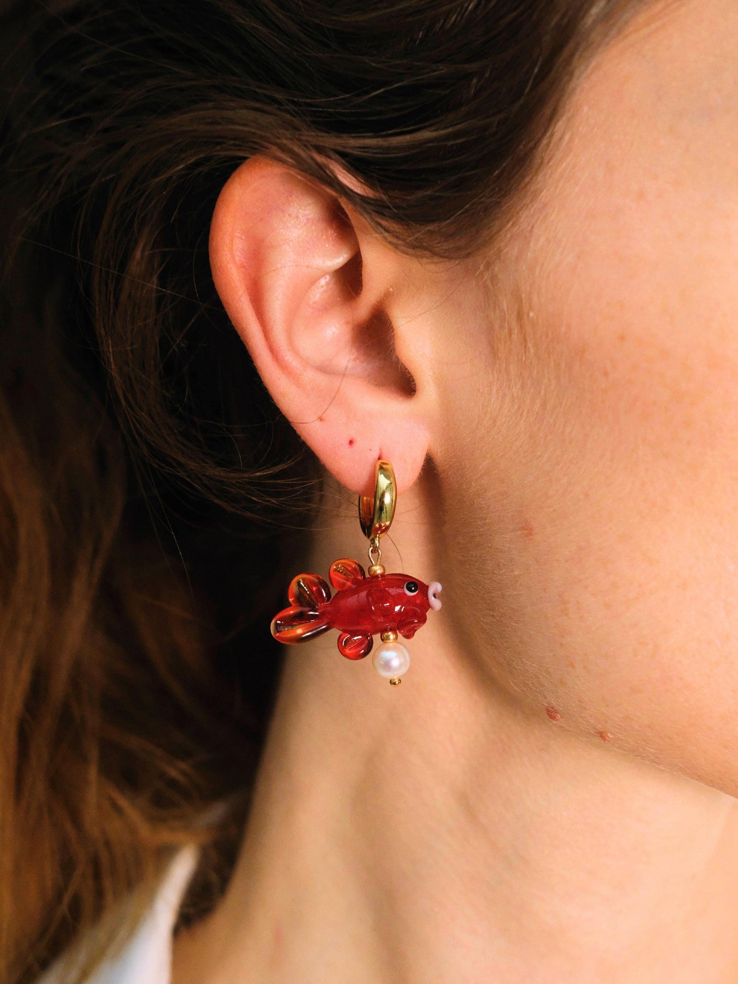 Earring "Red Muzel"