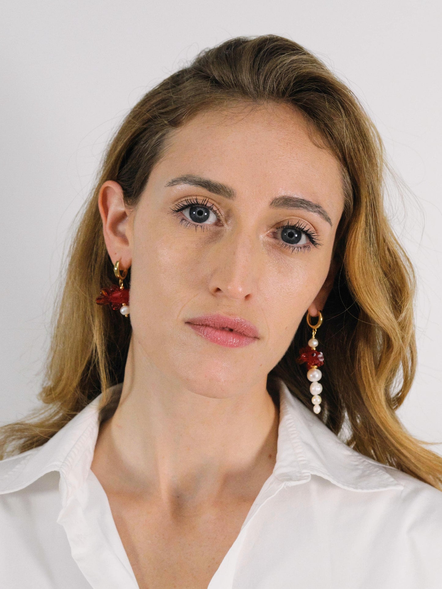 Earring "Red Muzel"